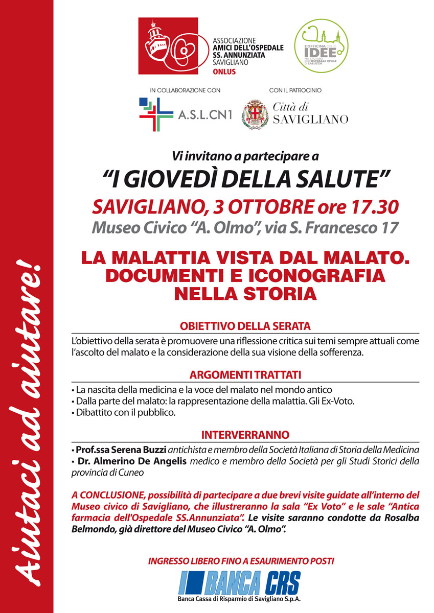 I giovedì della salute - 3 ottobre 2019